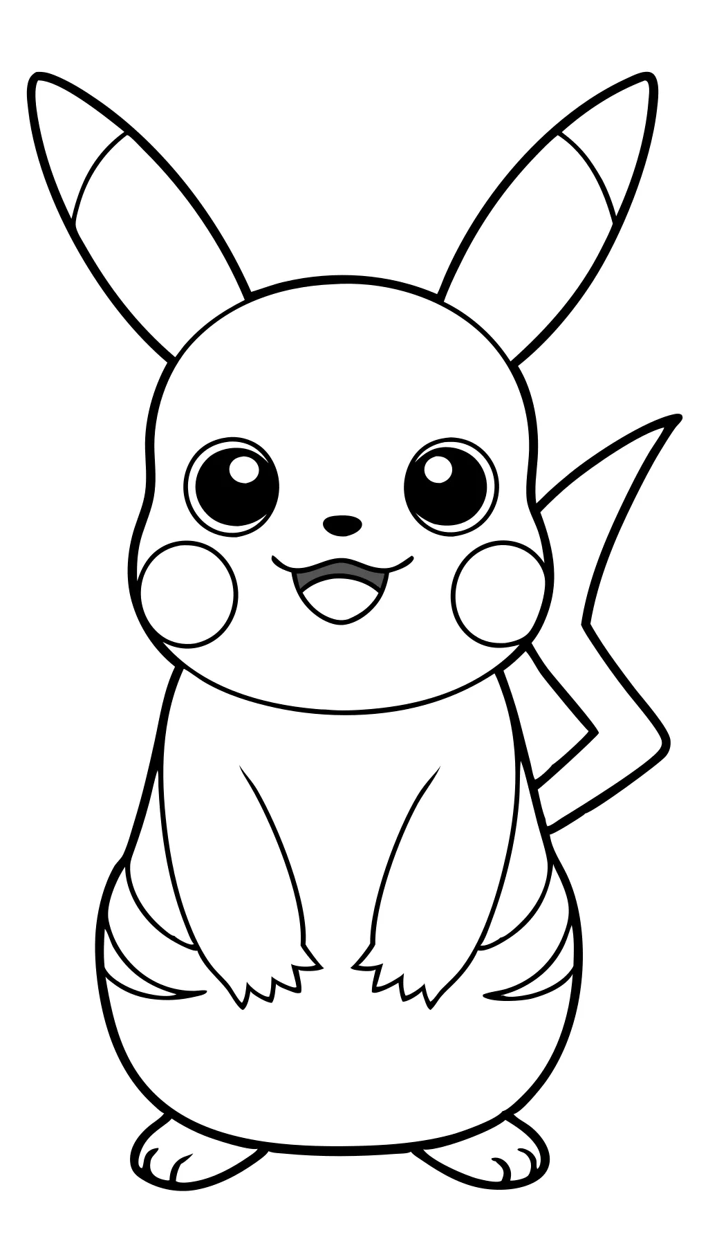 Páginas para colorear de Pikachu imprimibles